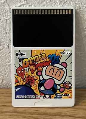 BOMBERMAN 93 NEC PC-Engine Hu-Card REG CARD Manual Hudson Japan