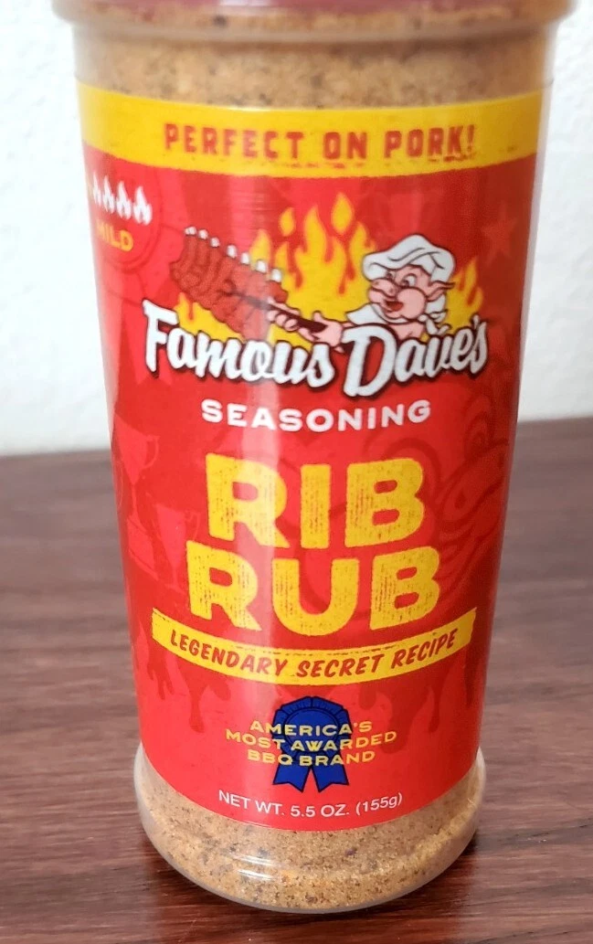 Famous Dave's Seasoning, Rib Rub - 5.5 oz