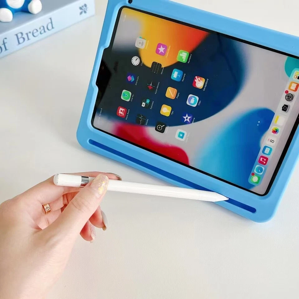 NEW Doraemon Silicone Handle Kid Case Cover For iPad Air Pro 11 inch M2 M4 2024 - Image 3 of 4