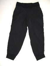 prAna Pants Summit Jogger Women S Black Inseam 26" Yoga Hike Run Casual