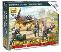 Deutsche Luftwaffe Bodencrew Wwii Plastikset 1:100 Modell Zvezda