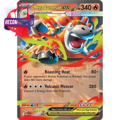 Pokemon - Mega Camerupt Ex - 022/132 - Me01: Mega Evolution (meg) - Double Rare