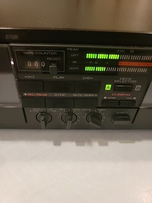 Yamaha KX-W500u Stereo Double Cassette Dolby B/C Works Amazing