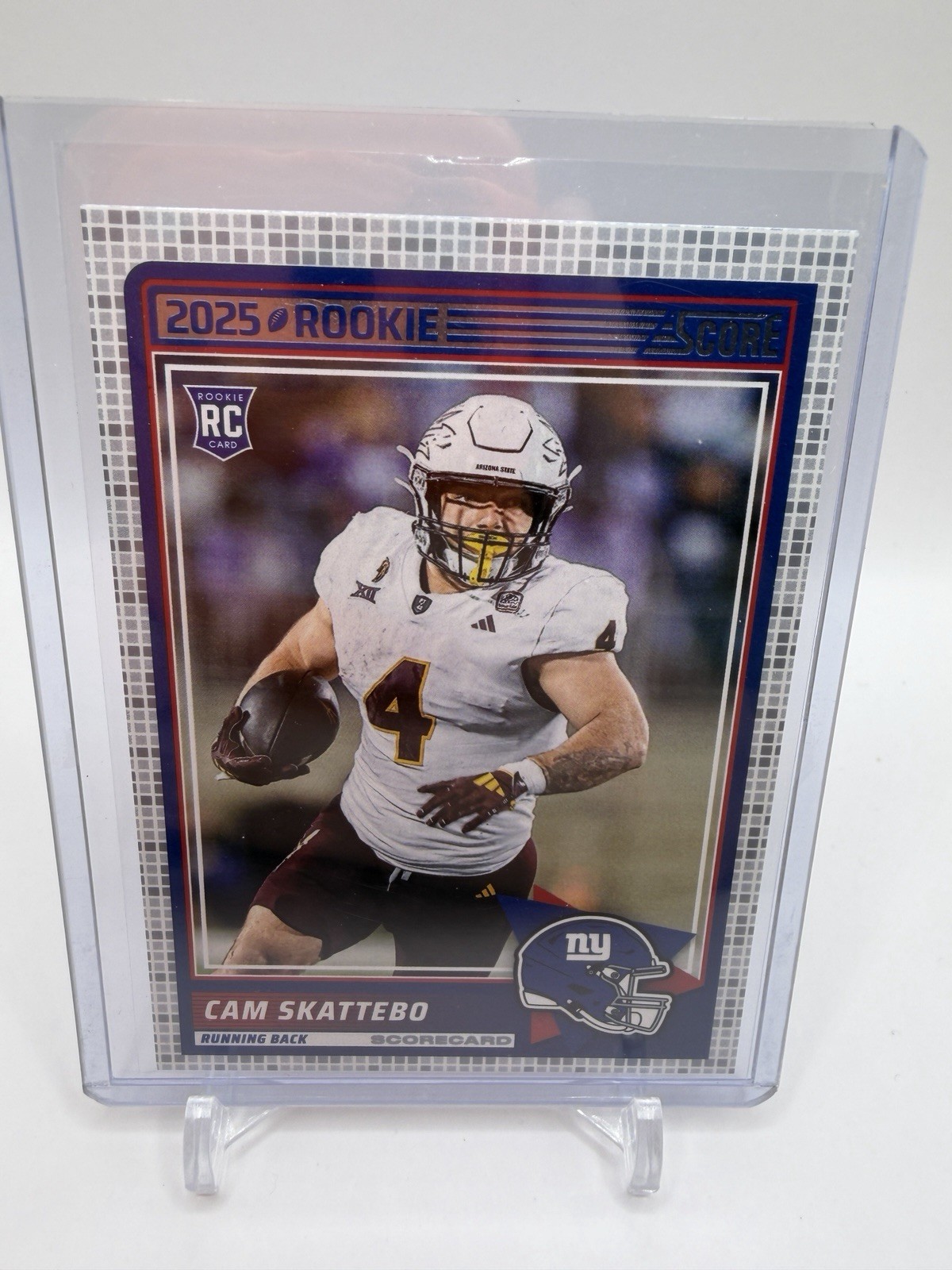 2025 Panini Score Rookies Scorecard Cam Skattebo #1 RC New York Giants