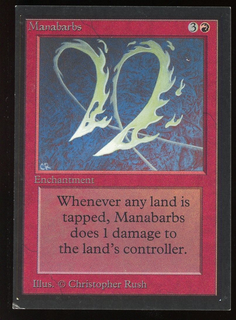 Beta/CE Mana Barbs Artist Proof ~ Magic/MTG ~ NEAR MINT Condition