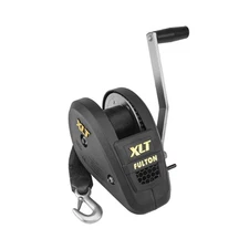 Fulton 142314 XLT Boat Trailer Winch with 20 Foot Winch Strap with Hook, 1,80...