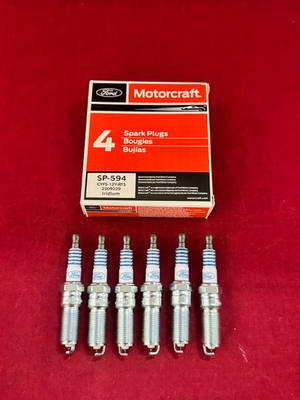 #ad 6X OEM Motorcraft SP594 Ford CYFS12YRT3 Spark Plugs Replaces SP542 SP578 $59.99