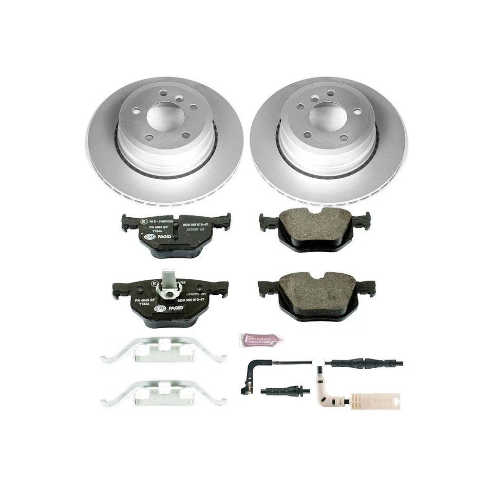 ESK5491 Powerstop Brake Disc and Pad Kits 2-Wheel Set Rear for 528 525 530 Sedan Foto 2 de 2
