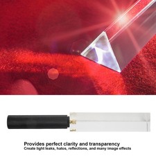 1/4 Inch Optical Glass Triangular Prism Colorful Transparent Physics Teaching