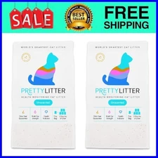 PrettyLitter, Health Monitoring Cat Litter - 8lb,2pack