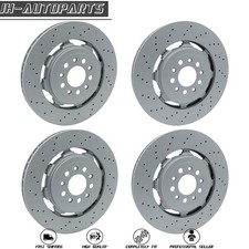 Front&Rear For 17-24 Alfa Romeo Giulia Stelvio Quadrifoglio 2.9L V6 Brake Rotors