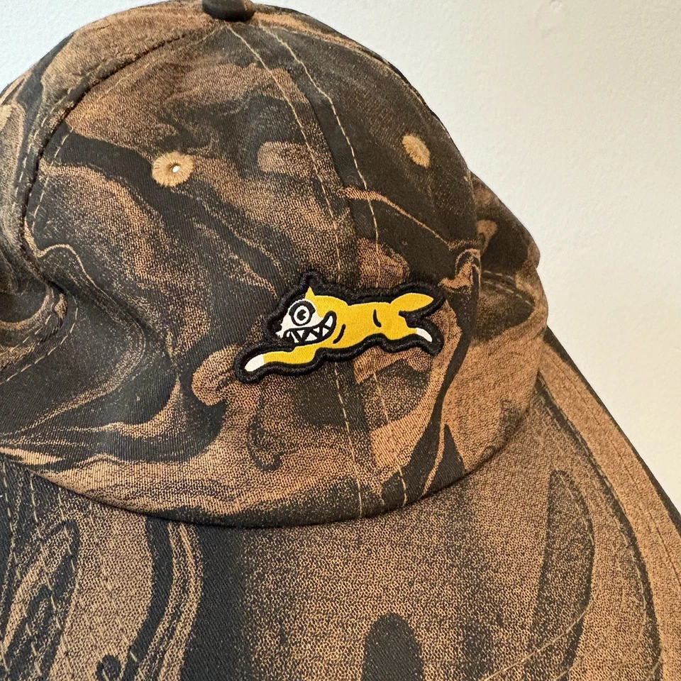 Ice Cream BBC Strap Back Brown Hat Billionaire Boys Club Yellow Dog Almond Cap - Image 2 of 4
