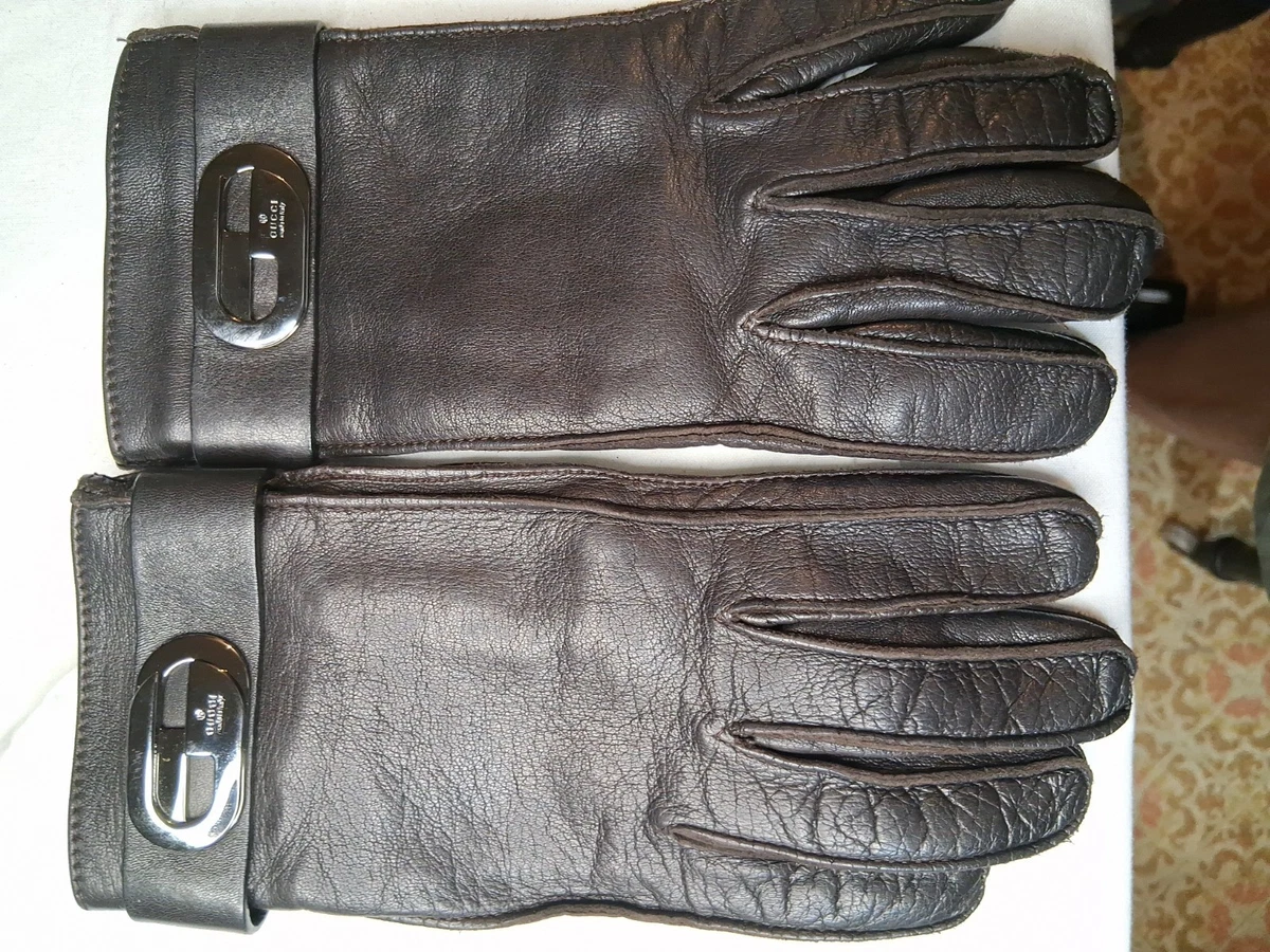 Gucci Leather Black Gloves & Mittens for Women for sale | eBay