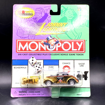 Johnny Lightning Monopoly Gold Willys w Game Token KB Toys