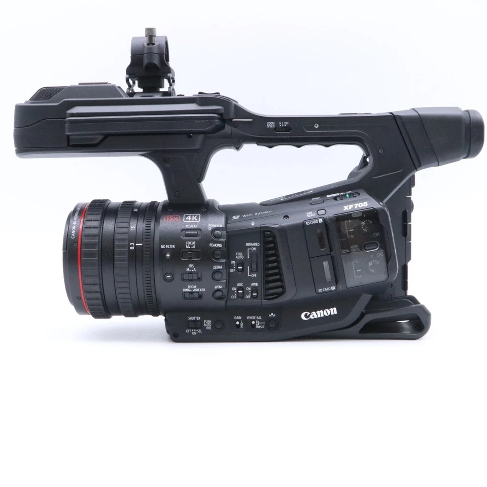 Canon XF705 Camcorder 4k  Black Hours Meter 257h [Near Mint] #6169 - Image 4 of 4