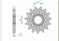 Afam FR Kettenrad Ritzel 525 Stahl ST 22901, 16 , 1076109002