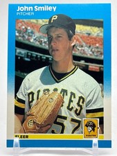 1987 Fleer Update [RC] #U-110 John Smiley Pittsburgh Pirates