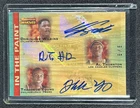 DOMINIQUE WILKINS THORNTON YOUNG 2007 TOPPS TRADEMARK MOVES TRIPLE AUTO RED 5/5
