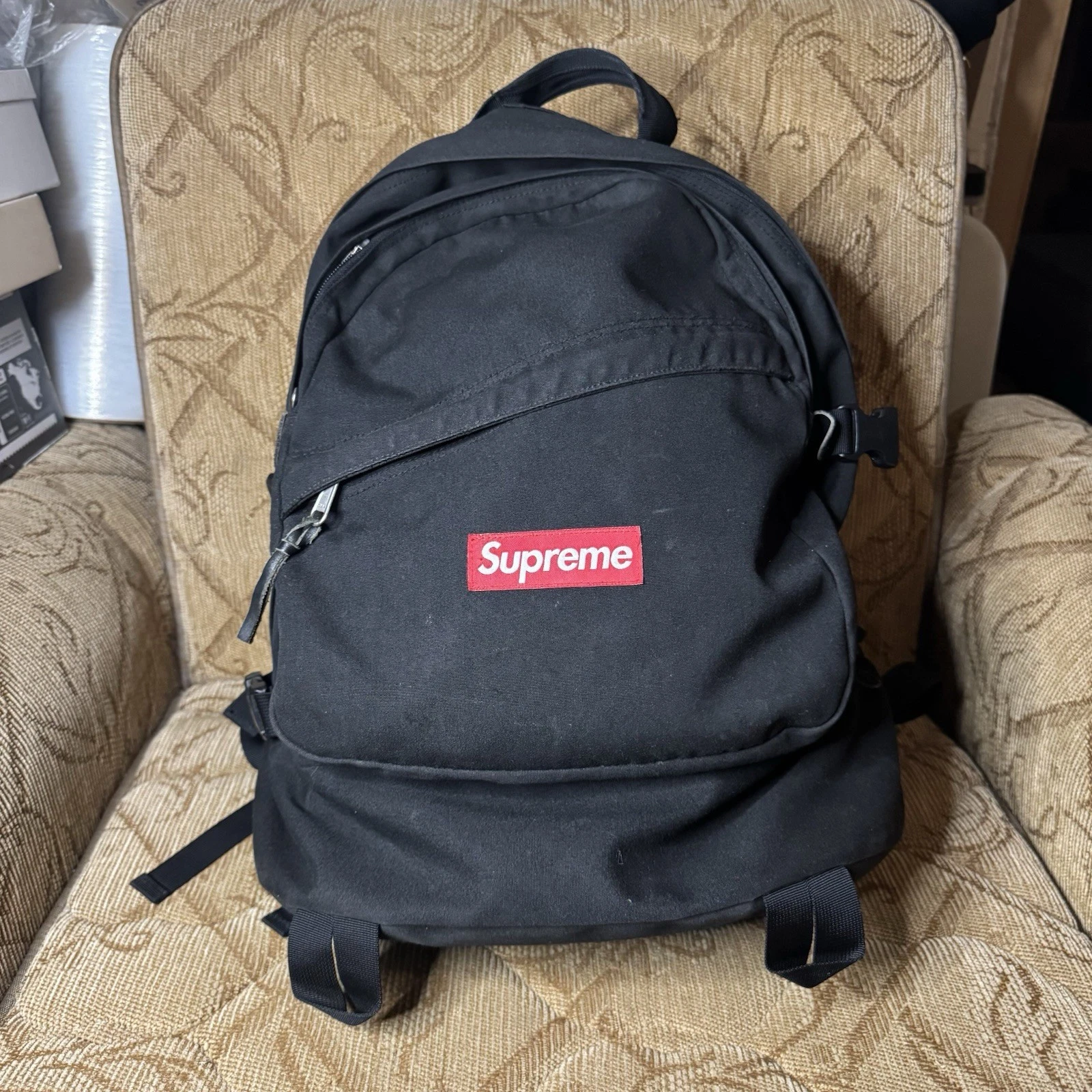 Sac à dos SS09 Supreme Sunbrella noir rare
