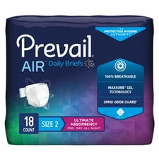 Prevail Air Incontinence Brief Size 2 / Large Breathable PVBNG-013CA 72 Ct