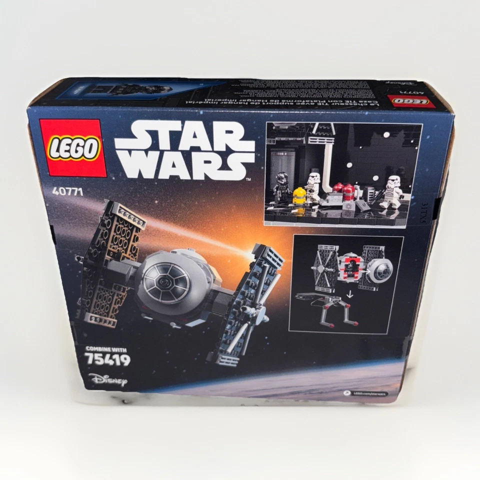 LEGO Star Wars: TIE Fighter with Imperial Hanger Rack 40771 - New Sealed On Hand - Image 3 of 4