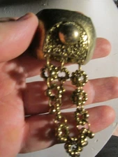 VINTAGE SCARF CLIP - BRASS - 4 1/4" LONG - OFC-R2