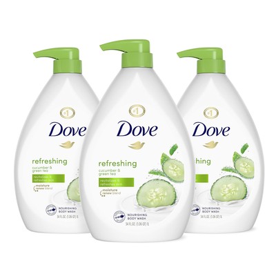 Dove Cucumber Green Tea Body Wash 102 Fl Oz Moisturizing Skin Cleanser