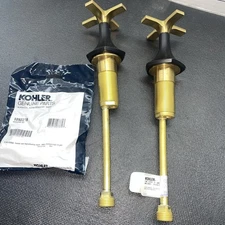 Kohler 27010-3-BMB Occasion Cross Handles Matt Black/vibrant Brushed Brass