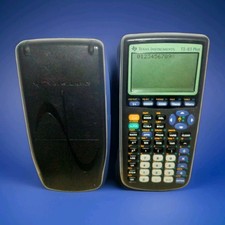 Texas Instruments TI-83 Plus School Graphing Calculator With Cover Case Clean