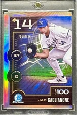 Jac Caglianone  RARE ROOKIE RC REFRACTOR INVESTMENT CARD SSP CHROME ROYALS MINT