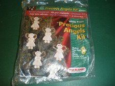 Beadery Holiday Beaded Ornament Kit 5531 White Pearl Precious Angels Kit CS1 