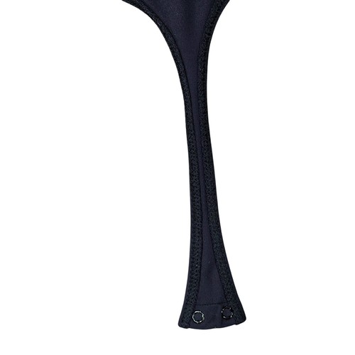 Aritzia Babaton Body Gr. S Damen Schwarz Kurzarm Druckknopfform Stretch Nylon - Bild 9 von 11