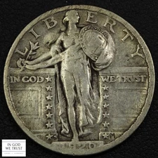 1920 S Standing Liberty Silver Quarter 25C
