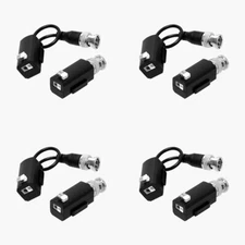 LOT OF 4 HD-EV01P-03 HD Passive Video Balun Network Transceiver, HDTVI HDCVI AHD