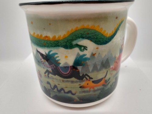 Owl Crate Jr Zodiac Mug Dragon Tiger Pig Dog Rat Monkey Ram 3 1/2 inch - Picture 3 of 10