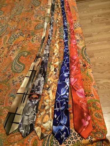 5 JERRY GARCIA 100% SILK TIES/MANUSCRIPT, ARCHES, COURTYARD, SUN MOVEMENT,SCALES - Picture 10 of 17