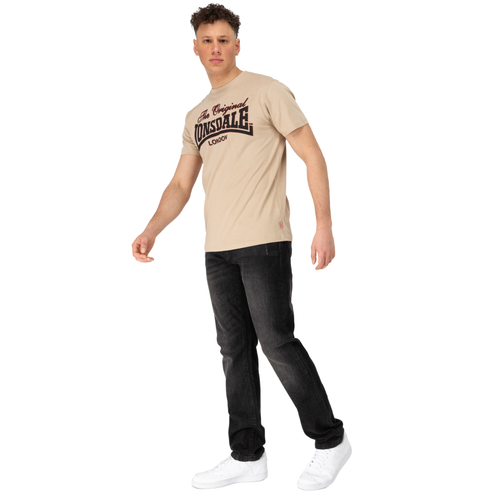 Lonsdale London Herren T-Shirt Cotha Regular Fit in Sand - Bild 3 von 5