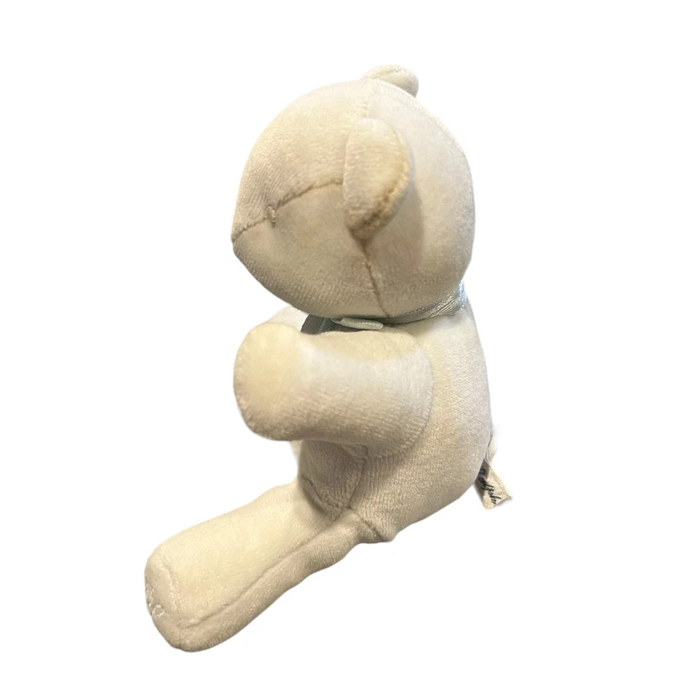 Oso bebé azul pastel Ralph Lauren juguete sonajero 6,5 pulgadas ojos de tela terciopelo suave Foto 2 de 4