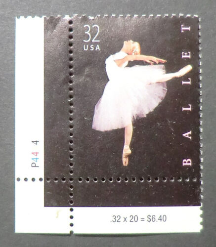 3237 MNH 1998 32c Ballet PNS Dancing ballerina pointe shoes dancer dance - Picture 1 of 1
