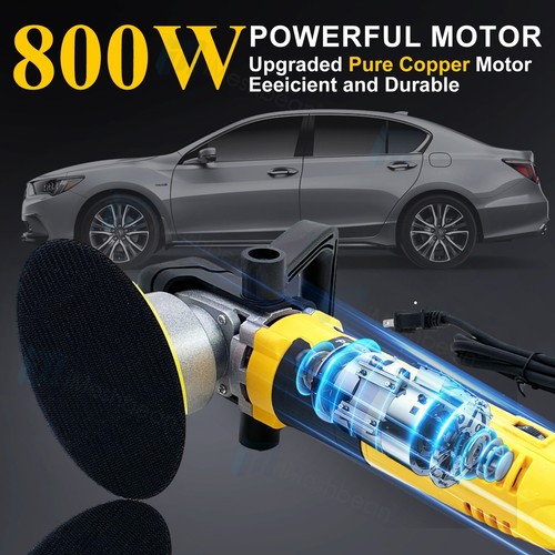 Dual Action Car Polisher Buffer 6" Random Orbital Polishing Machine Polish Pads - Picture 7 of 17