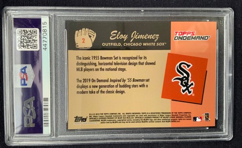2019 Topps on Demand 1955 Bowman Eloy Jimenez '55 RC Rookie #2 PSA 10 Gem - Bild 3 von 3