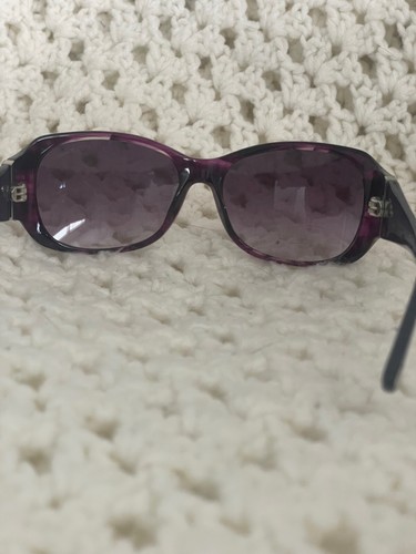 Women's Ed Hardy Butterfly & Rose Purple Horn Sunglasses 56 16 130 - Picture 14 of 20