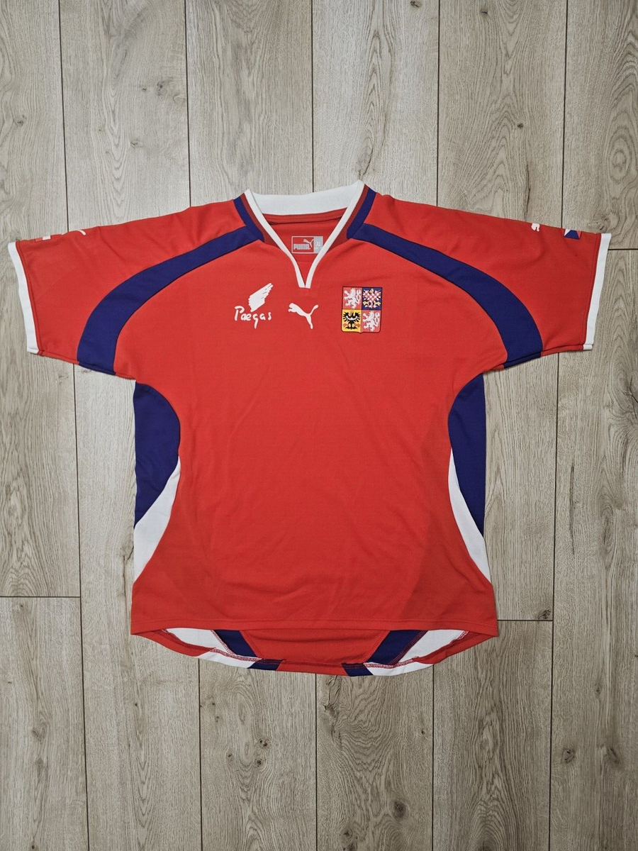 CZECH 2000 2002 HOME NATIONAL TEAM FOOTBALL SHIRT SOCCER JERSEY