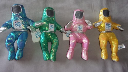 Intel Pentium II Astronaut Bunny / Beanie x 4