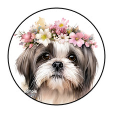 SHIH TZU ENVELOPE SEALS STICKERS LABELS TAGS 1.5