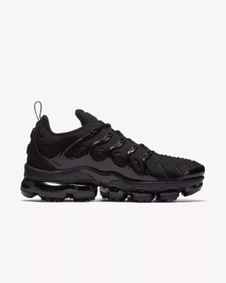  Nike Air Vapormax Plus All Black Men's Air Cushioned Running shoes Free Ship