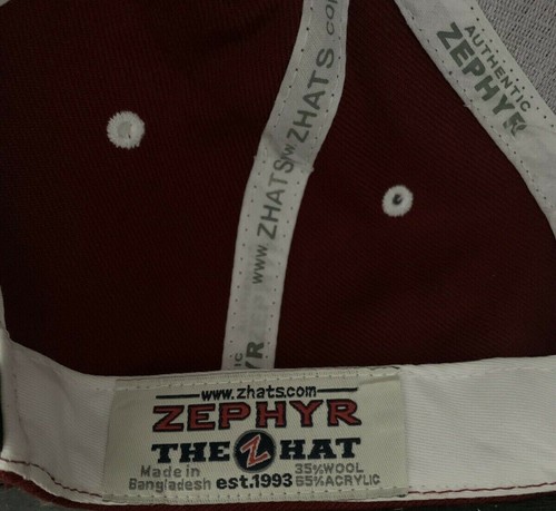 Washington State University Cougar Authentic Zephyr Embroidered Crimson Snapback - Picture 6 of 6