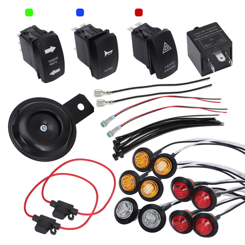 Street Legal Turn Signal Light Horn Kit For Honda Pioneer 500 700 1000