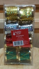8-pc Multicolor Drums Hanging Christmas Ornaments - Great for Mini Tree 2"x 2"