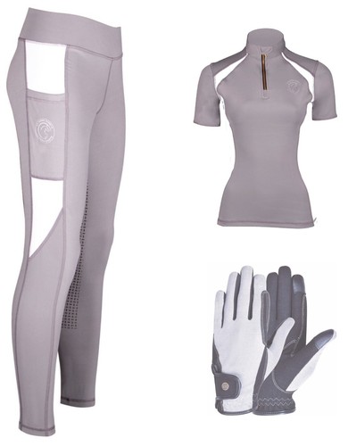 AK Comptec Collant/Leggings/Calzoni Equitazione Traspirante Vita Alta - Foto 45 di 48